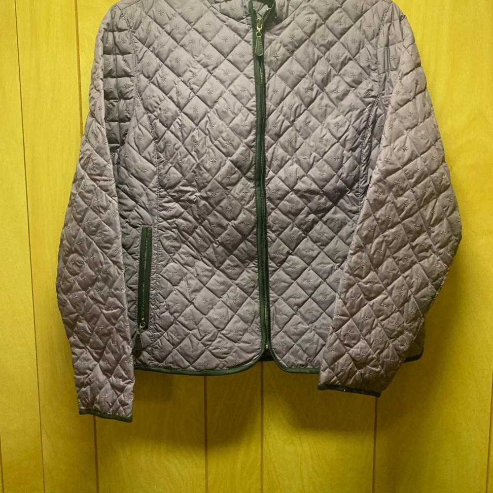 Ladies Purple Goosedown Eddie Bauer  Quilted Jacket XL